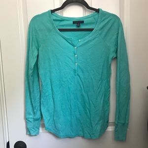 American Eagle Thermal Henley Top